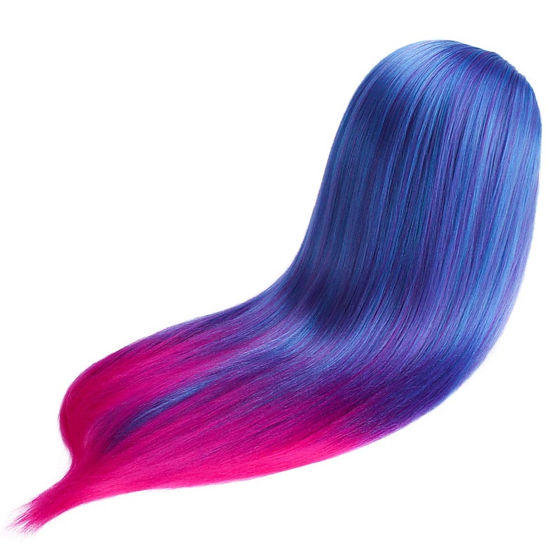 TopDirect Mannequin Head with Hair, 29" 100% Synthetic Fiber Training Head Manikin Cosmetology Hair Doll Head Styling Hairdressing Training Braiding Practice Heads with Clamp Holder and Tools - Image 5